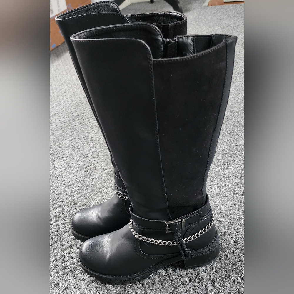 Patrizia Ganci Black Tall Boots Size 7
